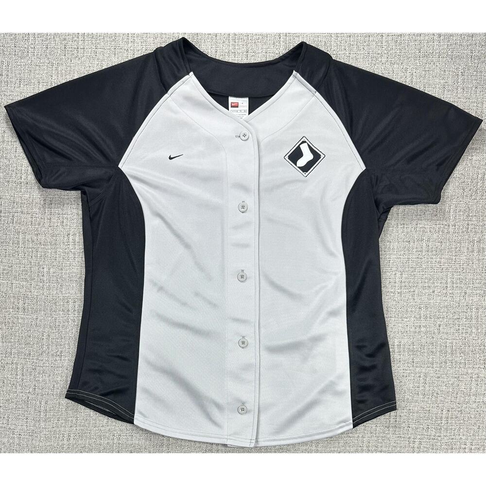 Vintage Chicago White Sox Jersey Womens XL Gray MLB Baseball Nike 2000s NWT